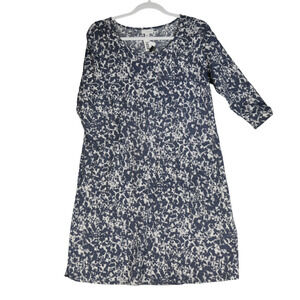 Pure Jill Blue Tie Dye T Shirt Dress Womens Small Blue Pockets New Without Tags